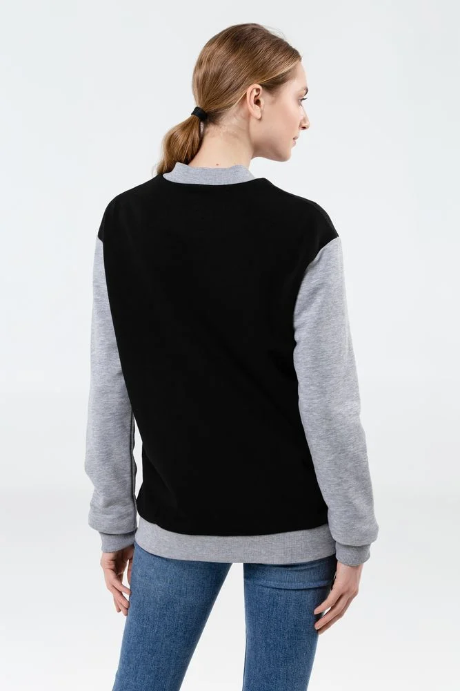 Бомбер College темно-синий размер M - фото 8