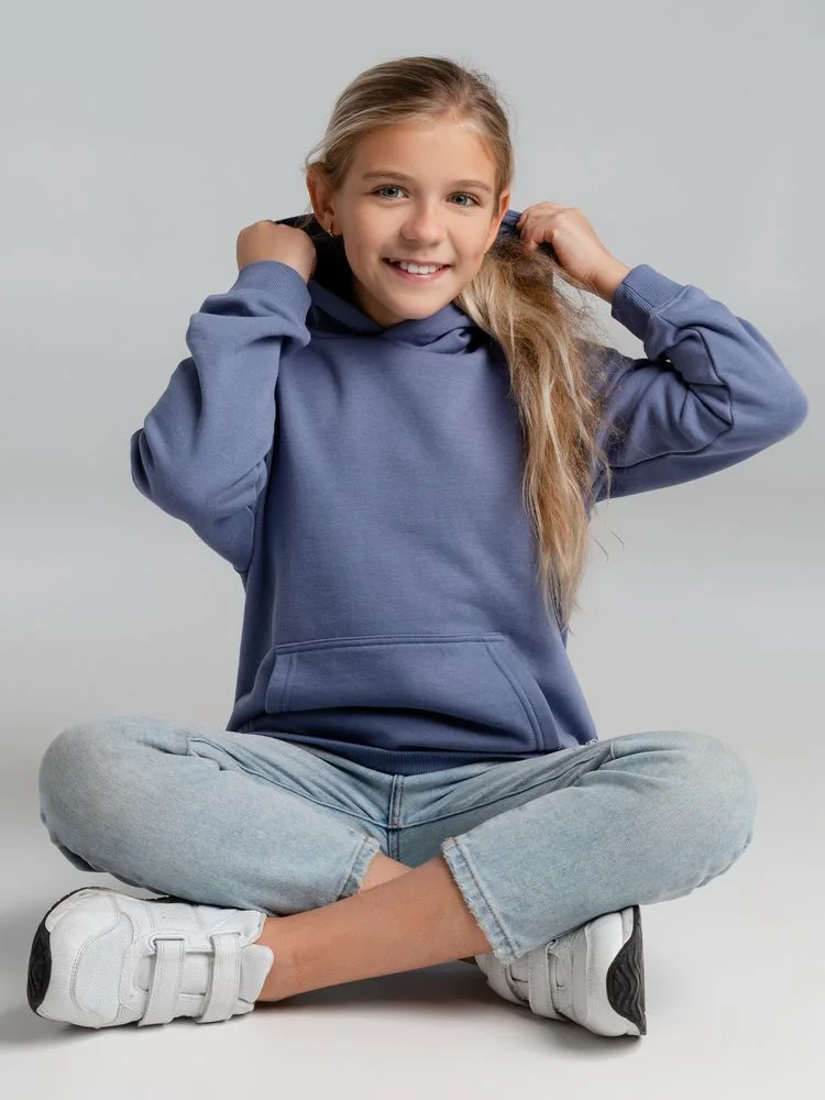 Толстовка детская Stellar Kids синяя на рост 96-104 см 4 года - фото 11
