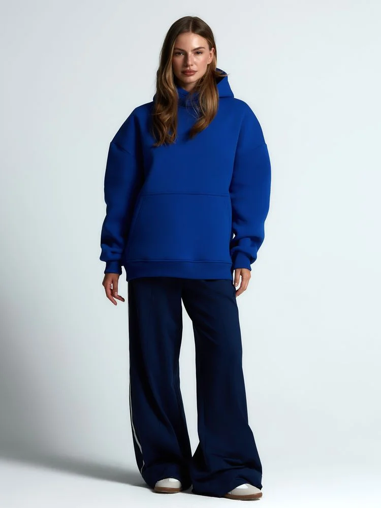 Худи Kulonga Oversize ярко-синее размер 3XL/4XL - фото 7