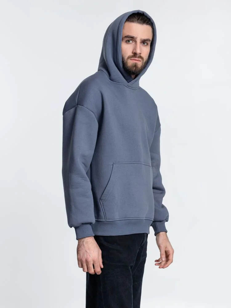 Худи Kulonga Oversize темно-серое размер 3XL/4XL - фото 8