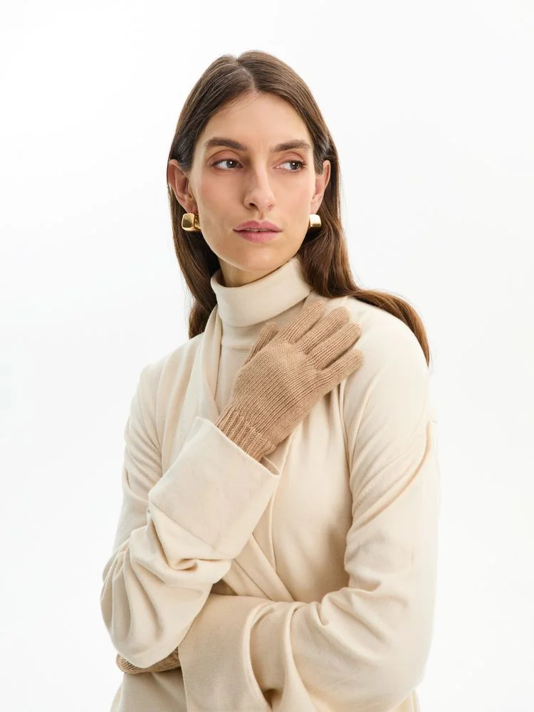 Перчатки Alpine бежевые размер S/M - фото 3