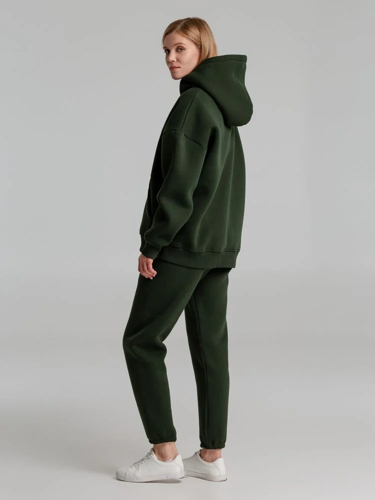 Худи Kulonga Oversize темно-зеленый хаки размер 3XL/4XL - фото 14
