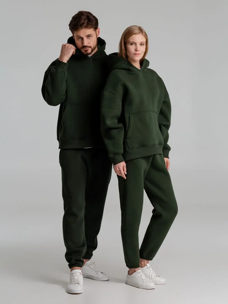 Худи Kulonga Oversize темно-зеленый хаки размер 3XL/4XL - фото 15