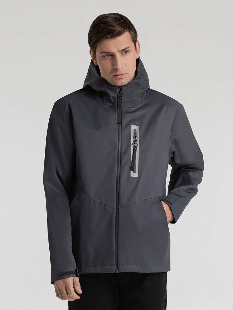 Куртка унисекс Shtorm темно-серая графит размер XL