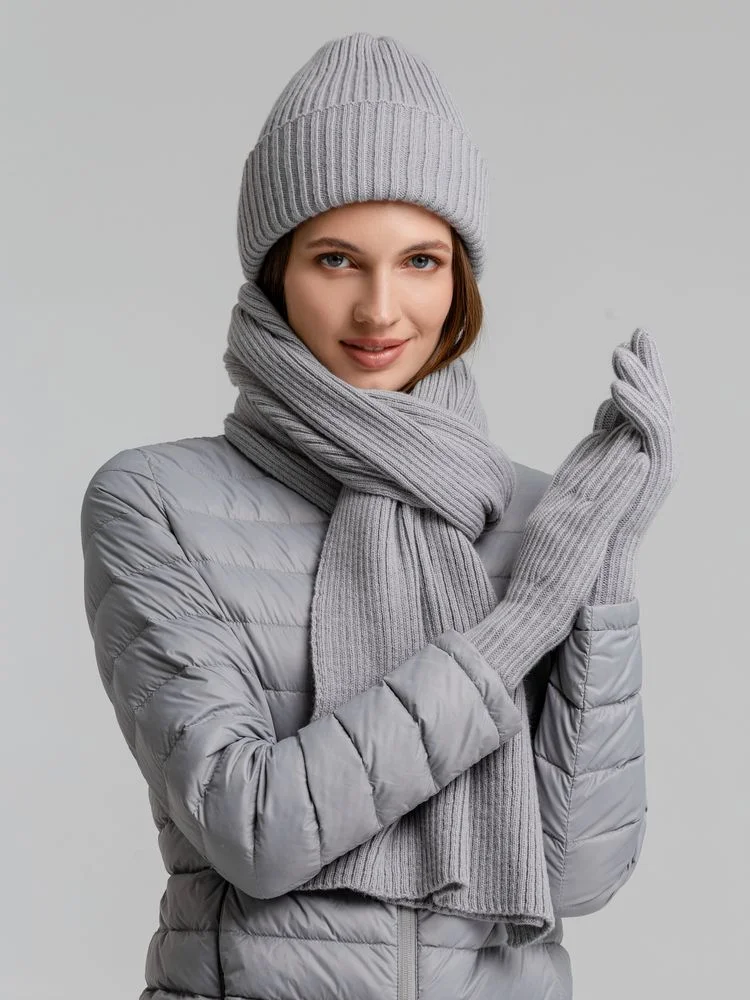 Перчатки Bernard светло-серые размер L/XL - фото 4