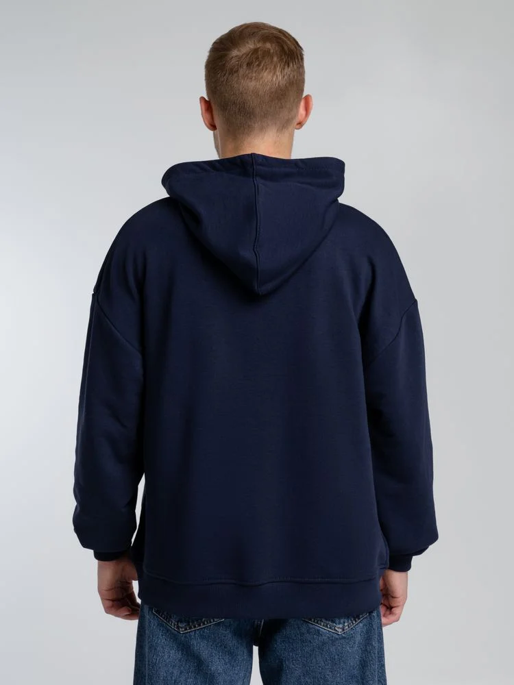 Худи оверсайз Kulonga Comfort, темно-синее, размер XS/S - фото 5