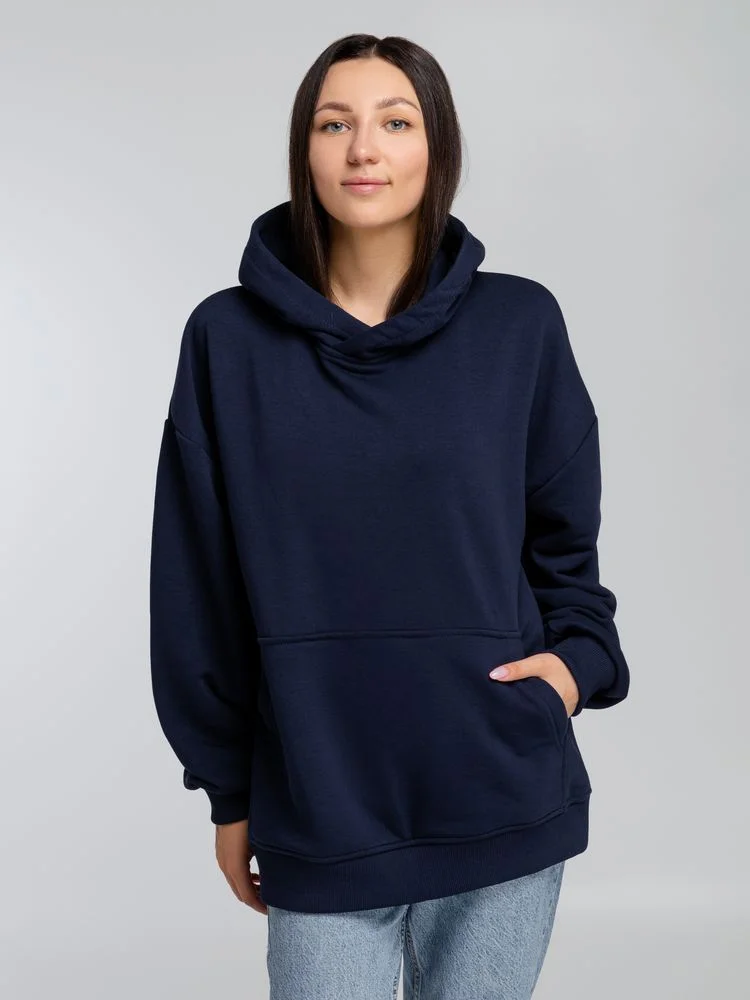 Худи оверсайз Kulonga Comfort, темно-синее, размер XS/S - фото 7