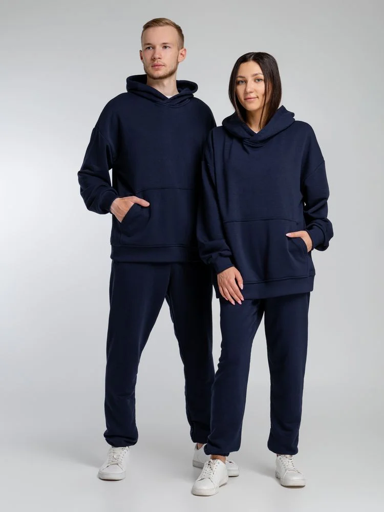 Худи оверсайз Kulonga Comfort, темно-синее, размер XS/S - фото 9