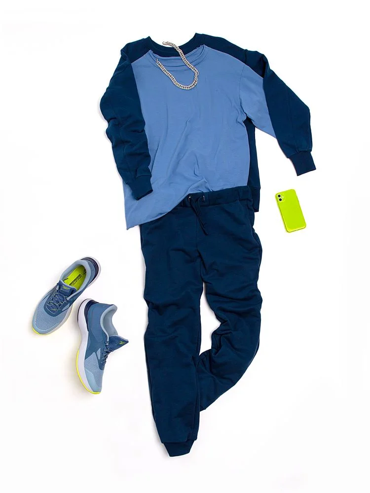 Футболка оверсайз Vozduh 2.0 синяя размер XS/S - фото 9