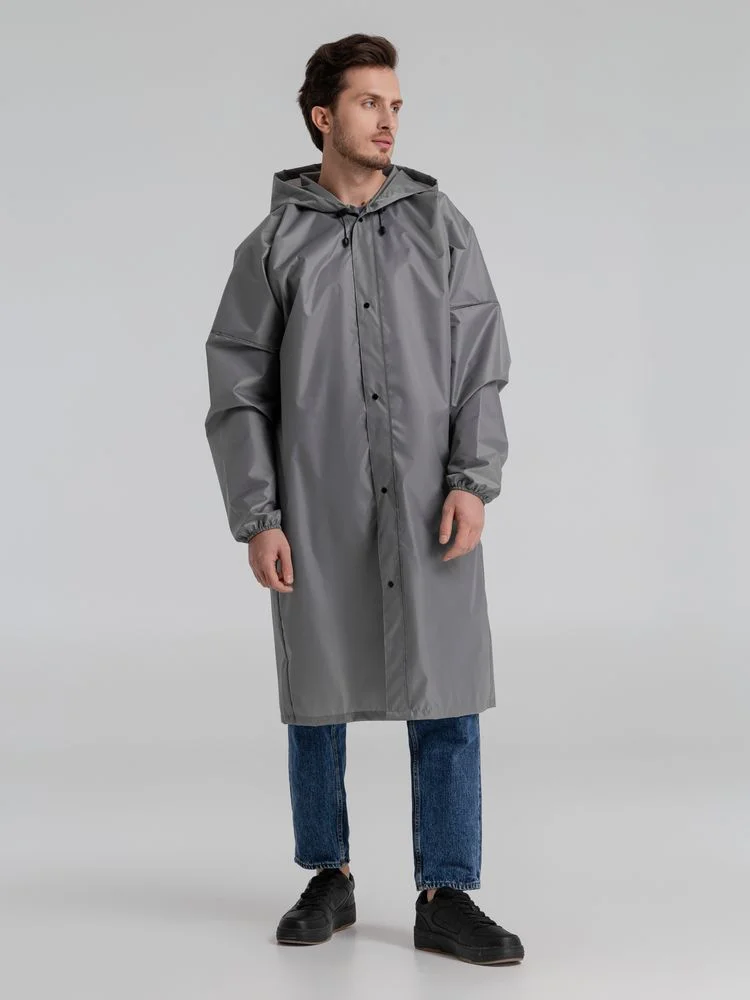 Дождевик со светоотражающими элементами Rainman Blink серый размер M - фото 5