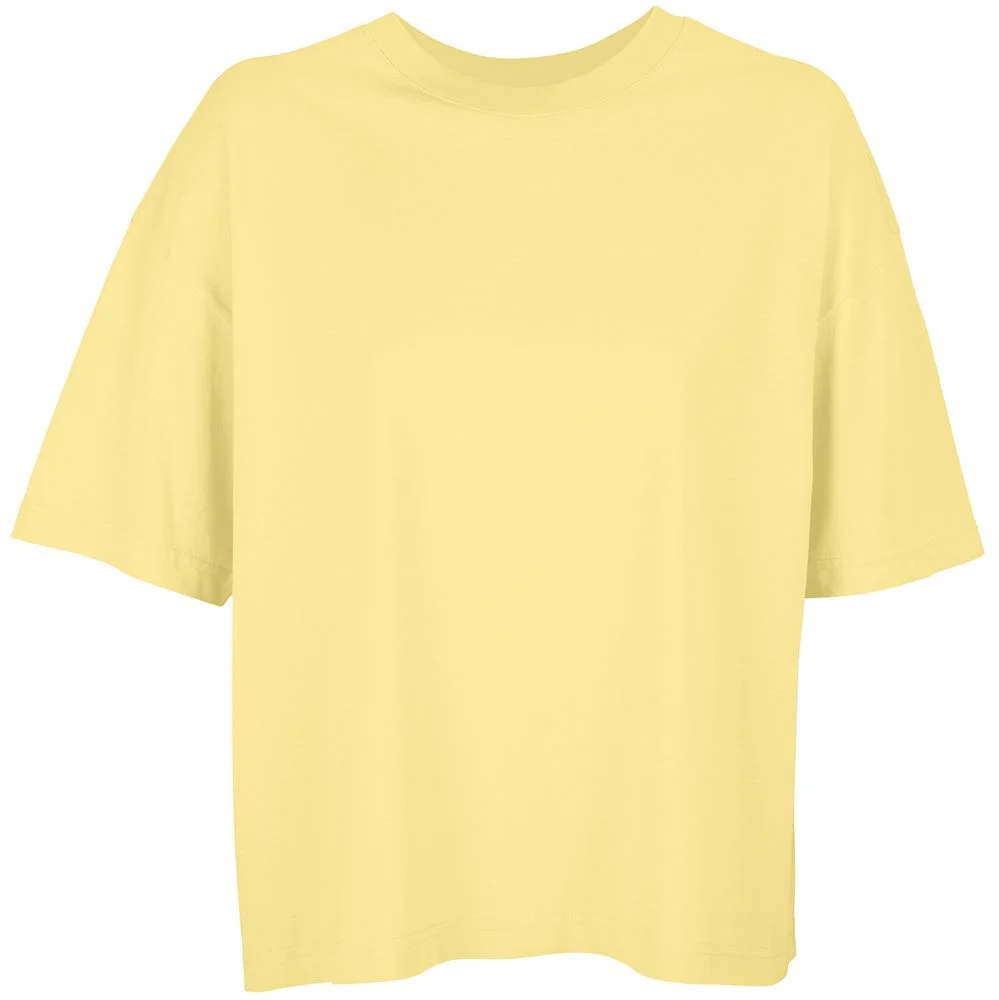 Футболка оверсайз женская Boxy Women светло-желтая размер XL - фото 1