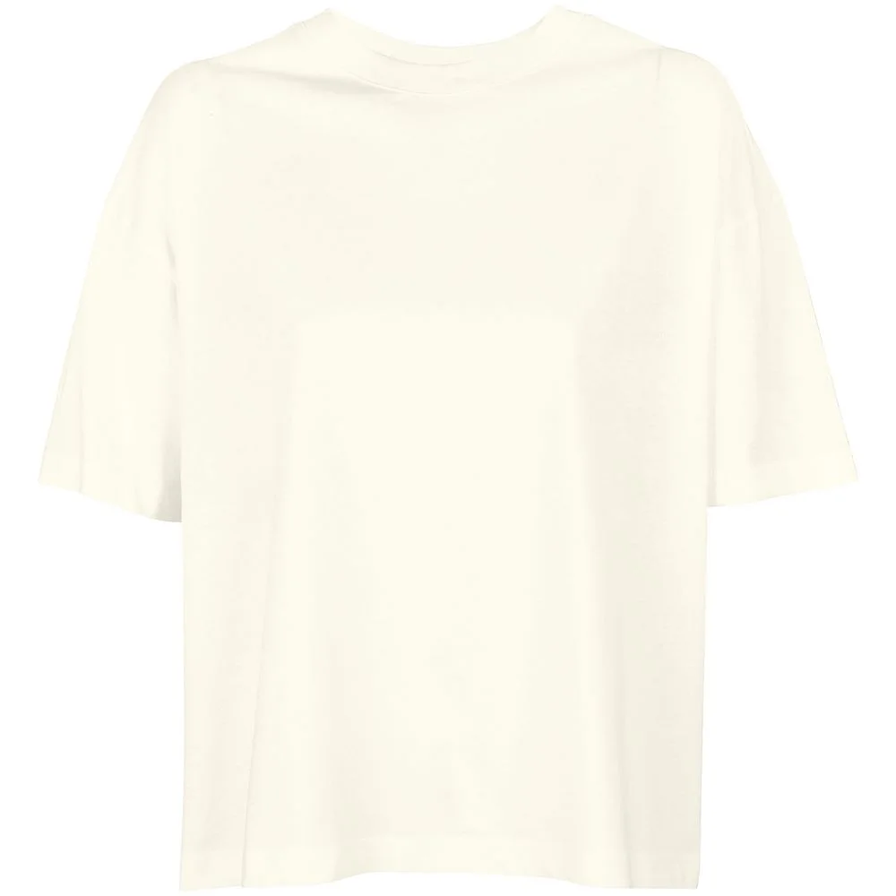 Футболка оверсайз женская Boxy Women молочно-белая размер XS - фото 1