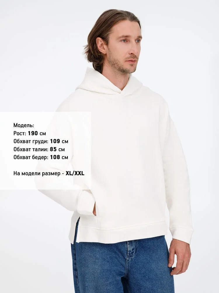 Худи оверсайз унисекс Tolla молочное размер XS/S - фото 12