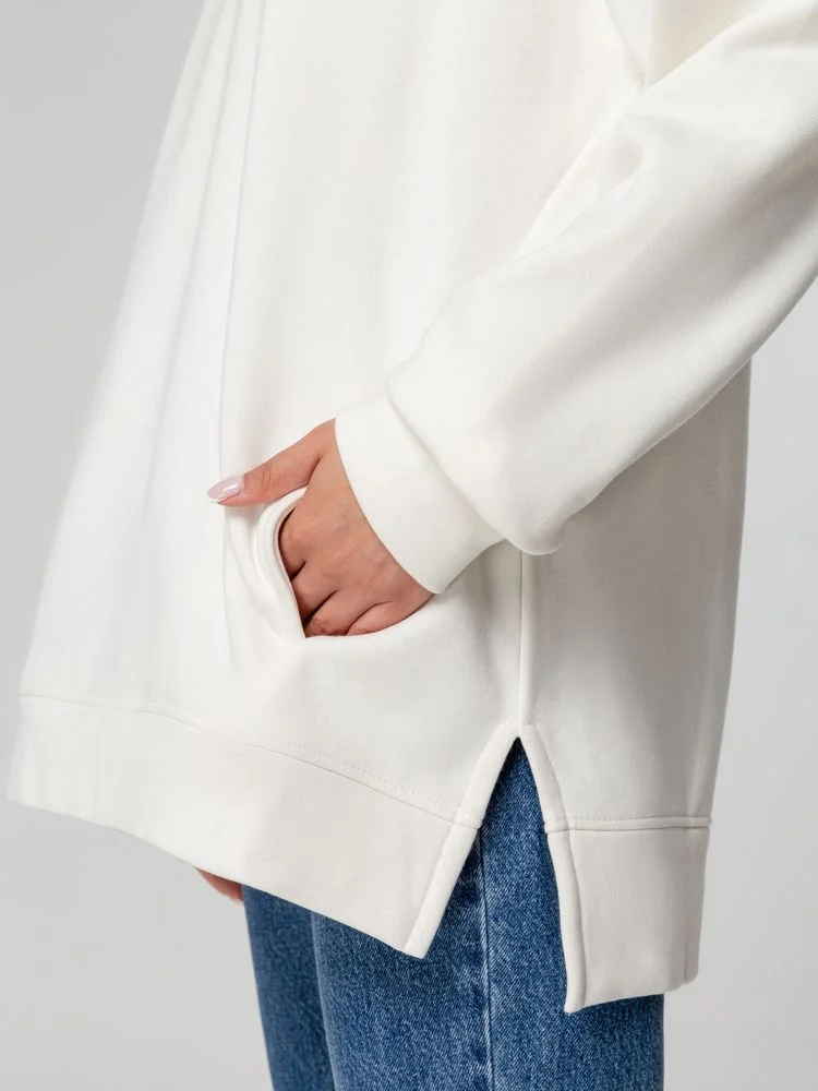 Худи оверсайз унисекс Tolla молочное размер XL/2XL - фото 10