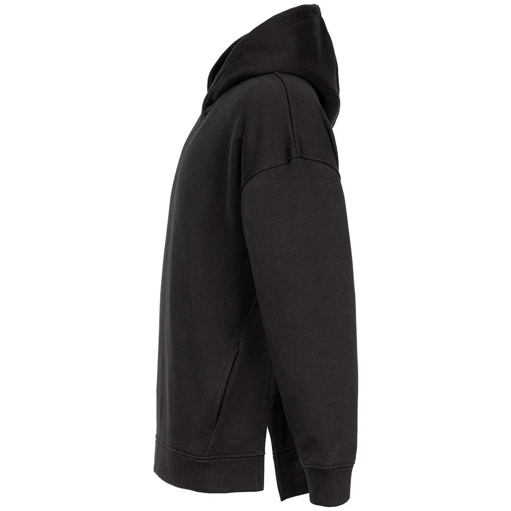 Худи оверсайз унисекс Tolla черное размер XS/S - фото 2