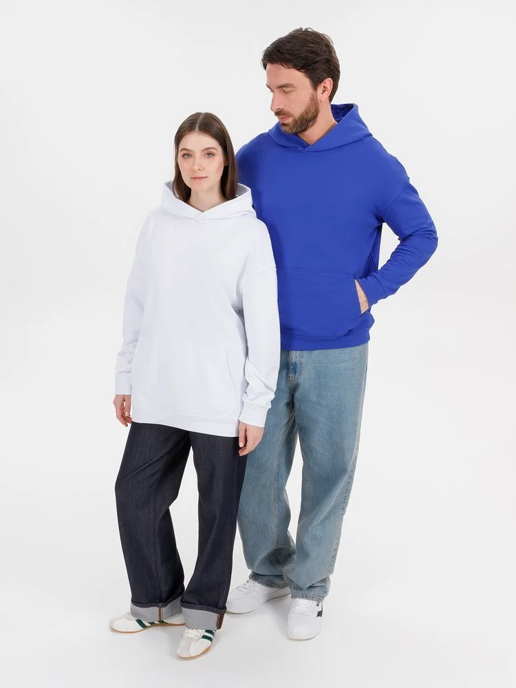 Худи оверсайз унисекс Outshine белое размер XS/S - фото 14