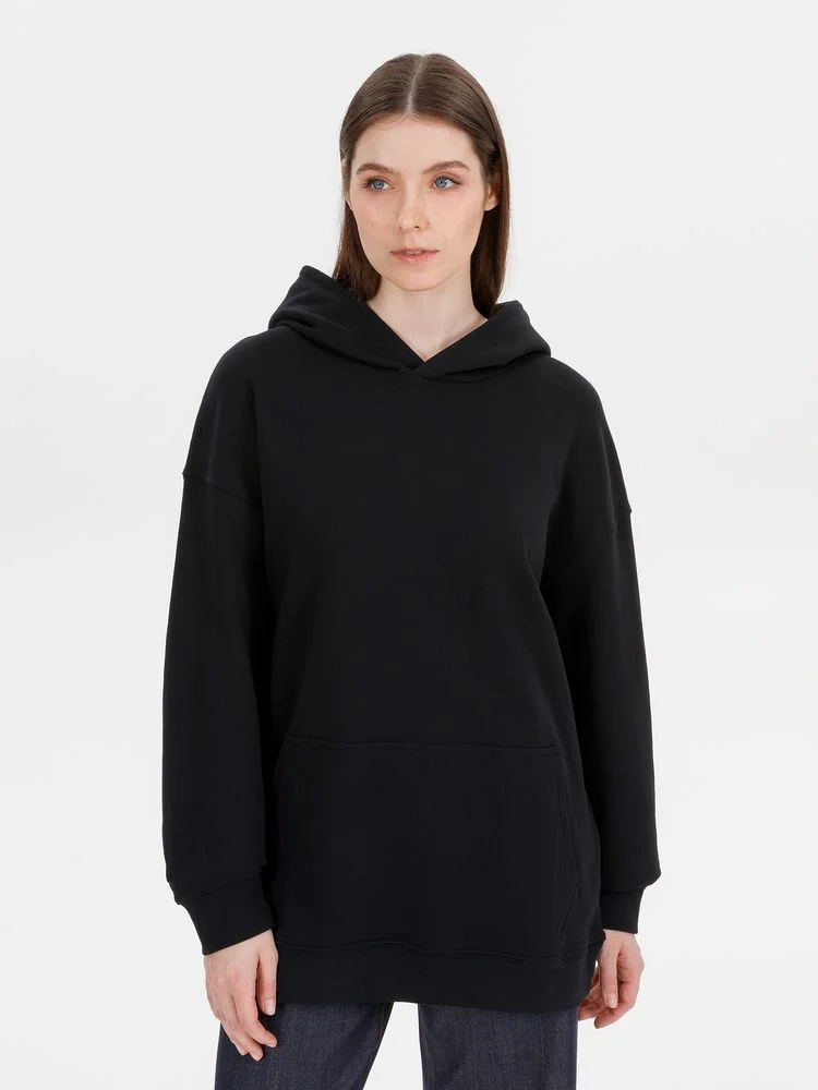 Худи оверсайз унисекс Outshine черное размер XL/2XL - фото 10