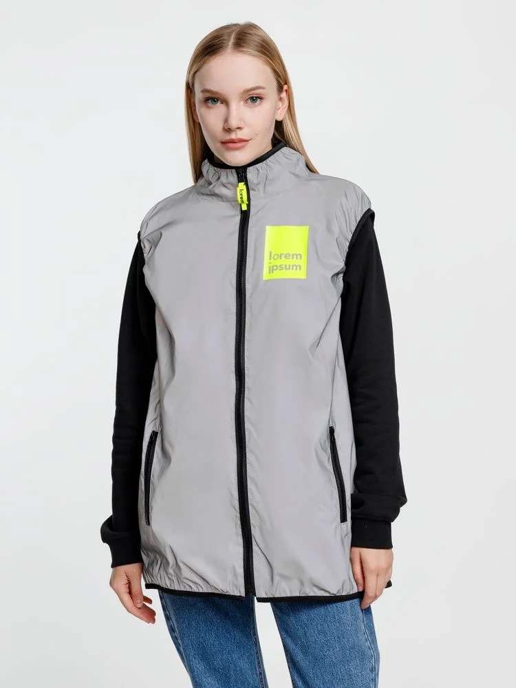 Жилет двусторонний Manifest из светоотражающей ткани серый размер XS/S - фото 21