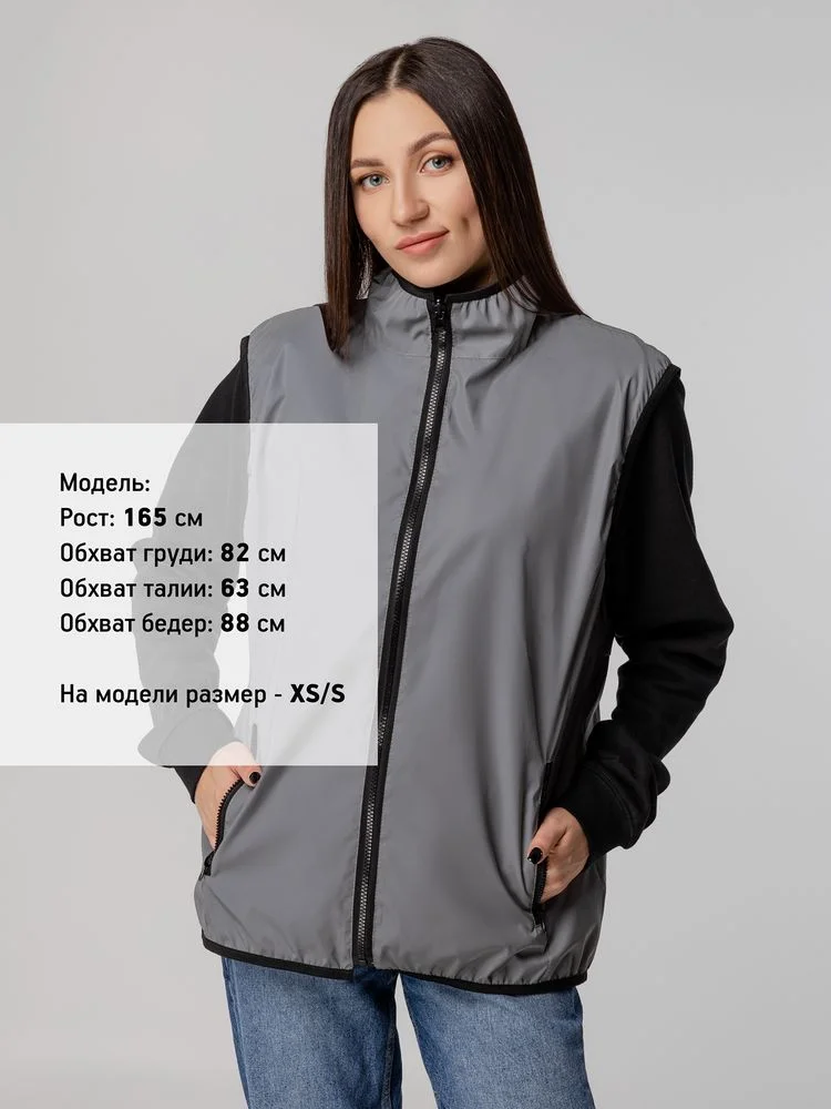 Жилет двусторонний Manifest из светоотражающей ткани серый размер M/L - фото 11