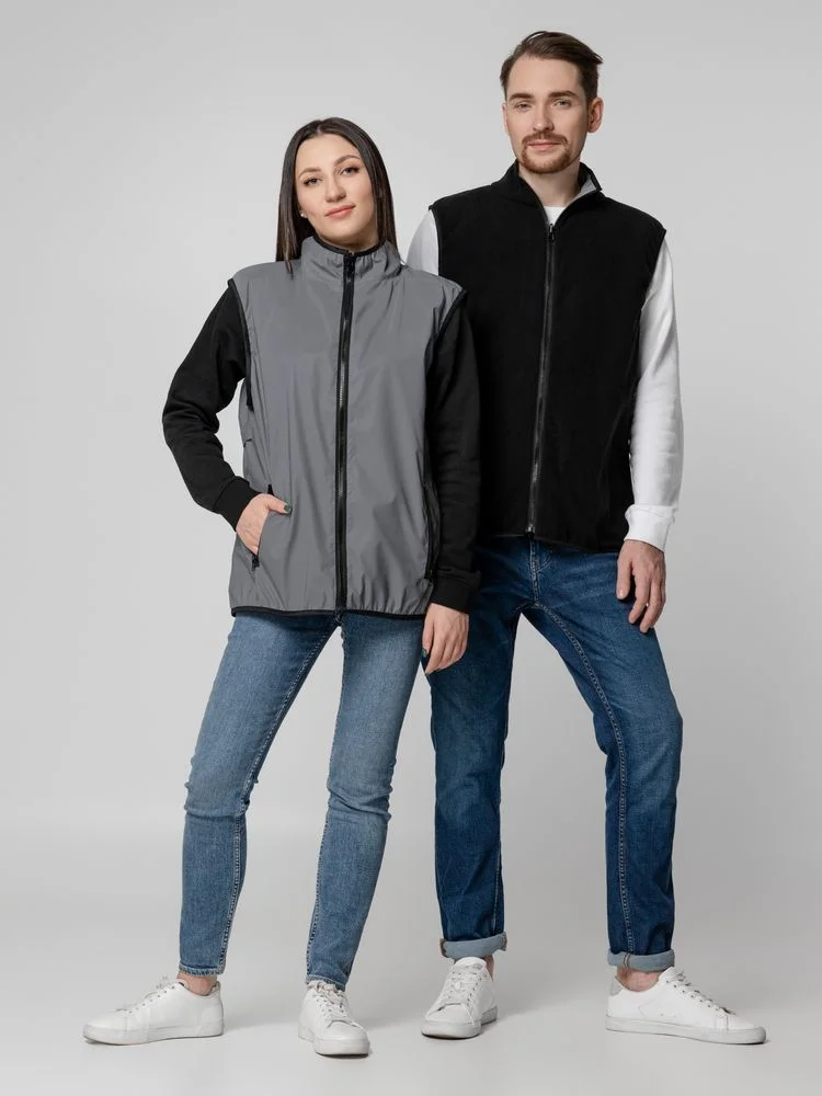 Жилет двусторонний Manifest из светоотражающей ткани серый размер M/L - фото 20