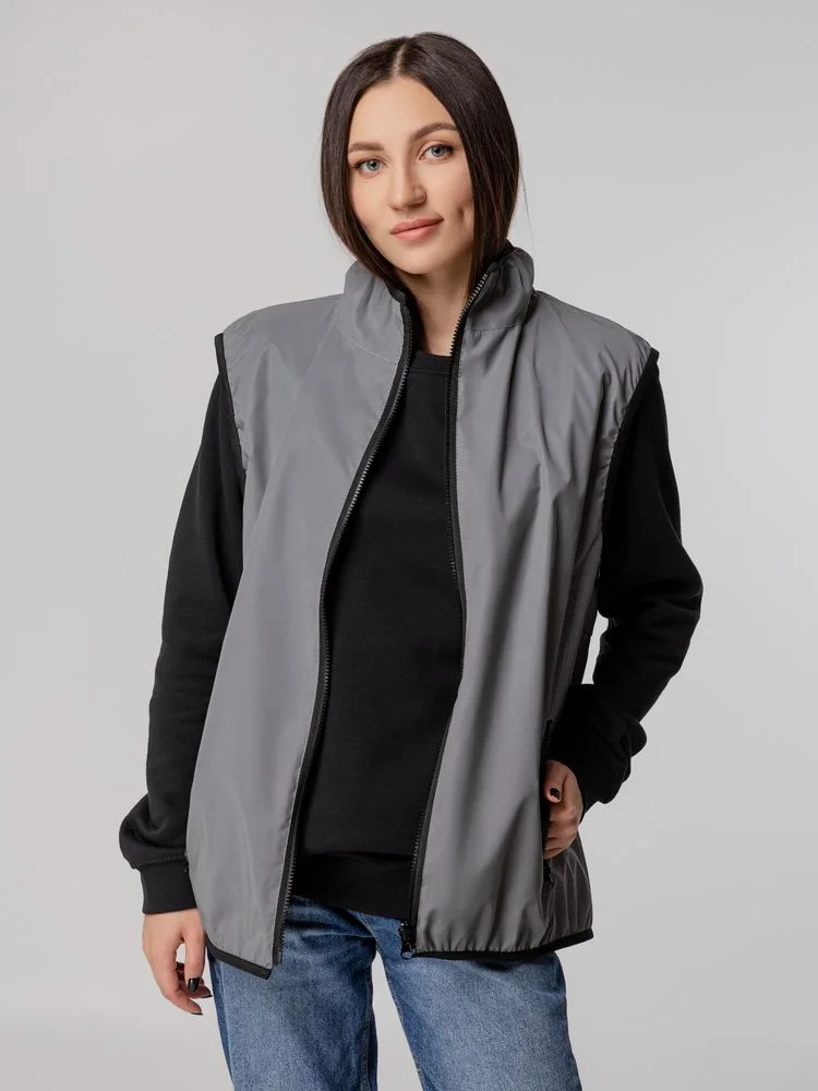 Жилет двусторонний Manifest из светоотражающей ткани серый размер XL/XXL - фото 12