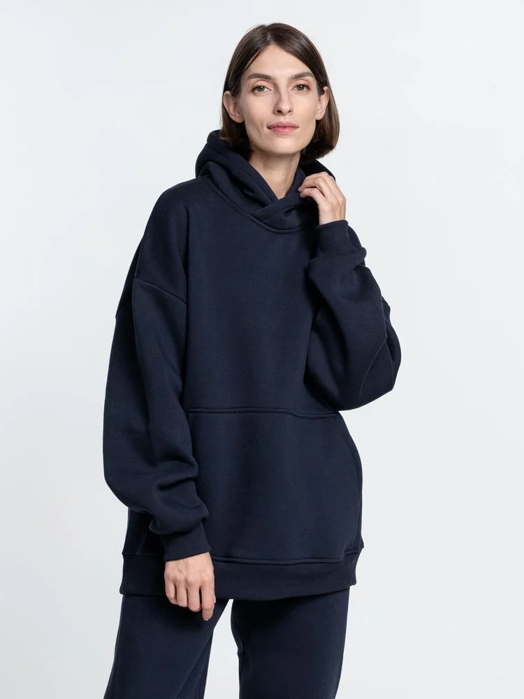 Худи Kulonga Oversize темно-синее кобальт размер ХS/S XS/S - фото 11