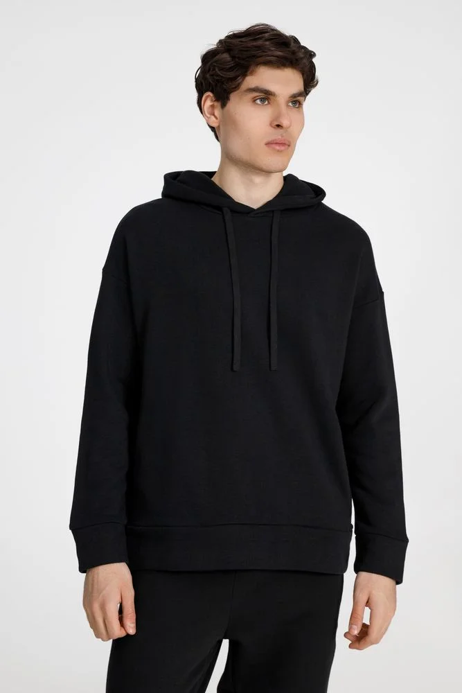 Худи унисекс H2 черное размер XL/XXL