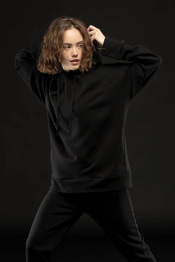 Худи унисекс H2 черное размер XL/XXL - фото 3