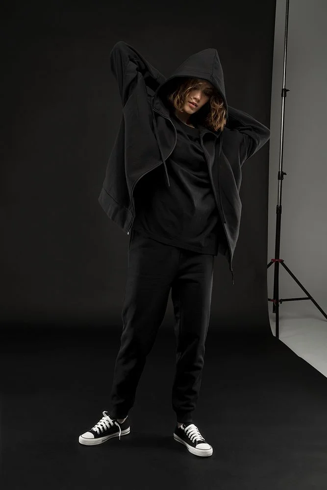 Джоггеры J2 черные размер M/L - фото 3