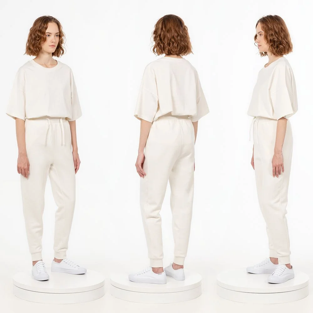 Джоггеры J2 молочно-белые размер XS/S - фото 5