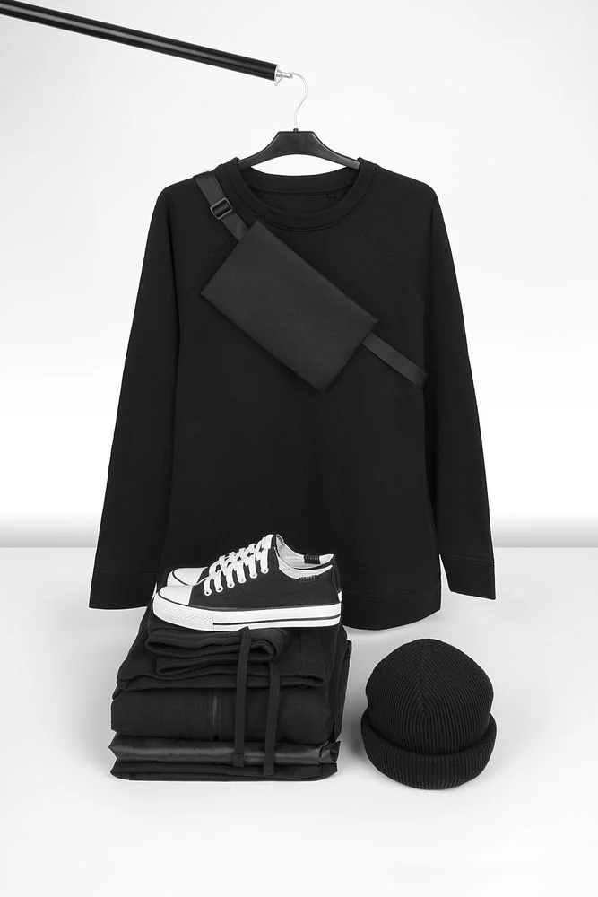 Свитшот унисекс S1 черный размер XS/S - фото 15