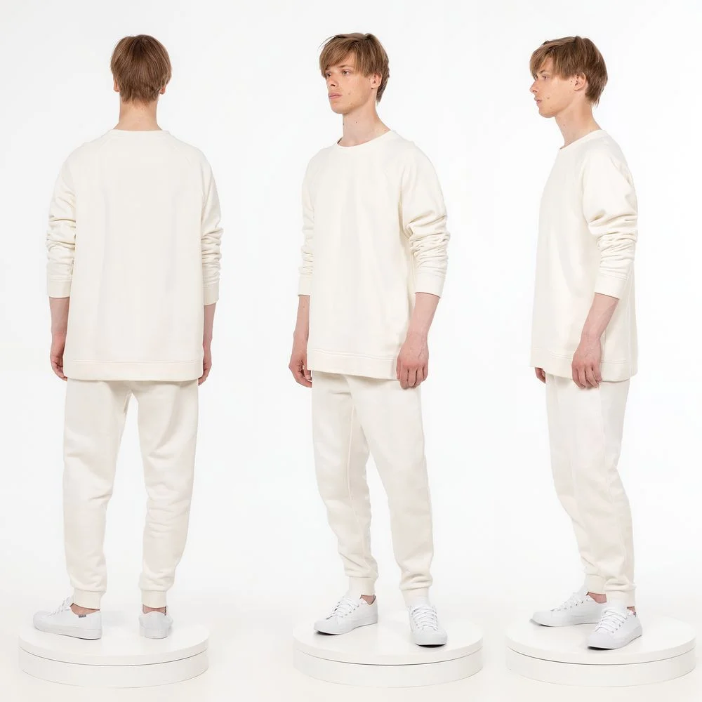 Свитшот унисекс S1 молочно-белый размер XS/S - фото 6