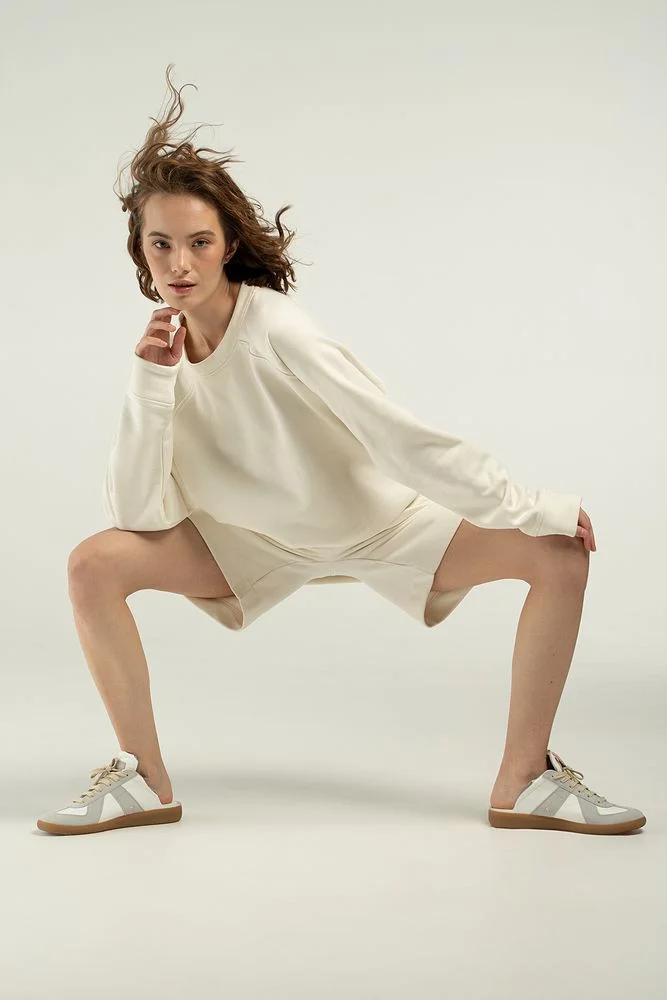 Свитшот унисекс S1, молочно-белый, размер M/L - фото 2