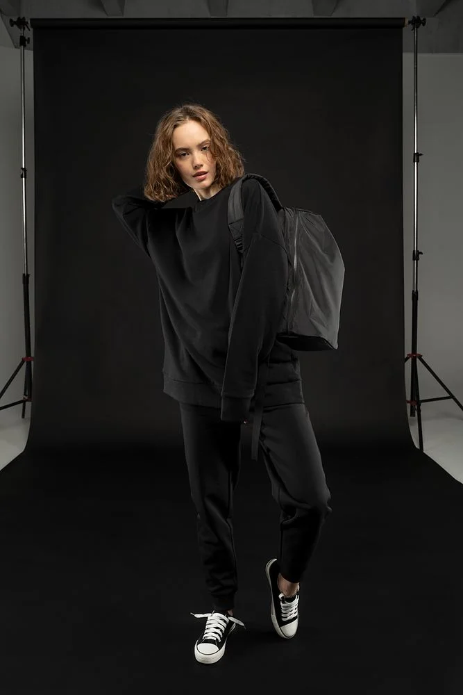 Свитшот унисекс S2 черный размер XS/S - фото 2