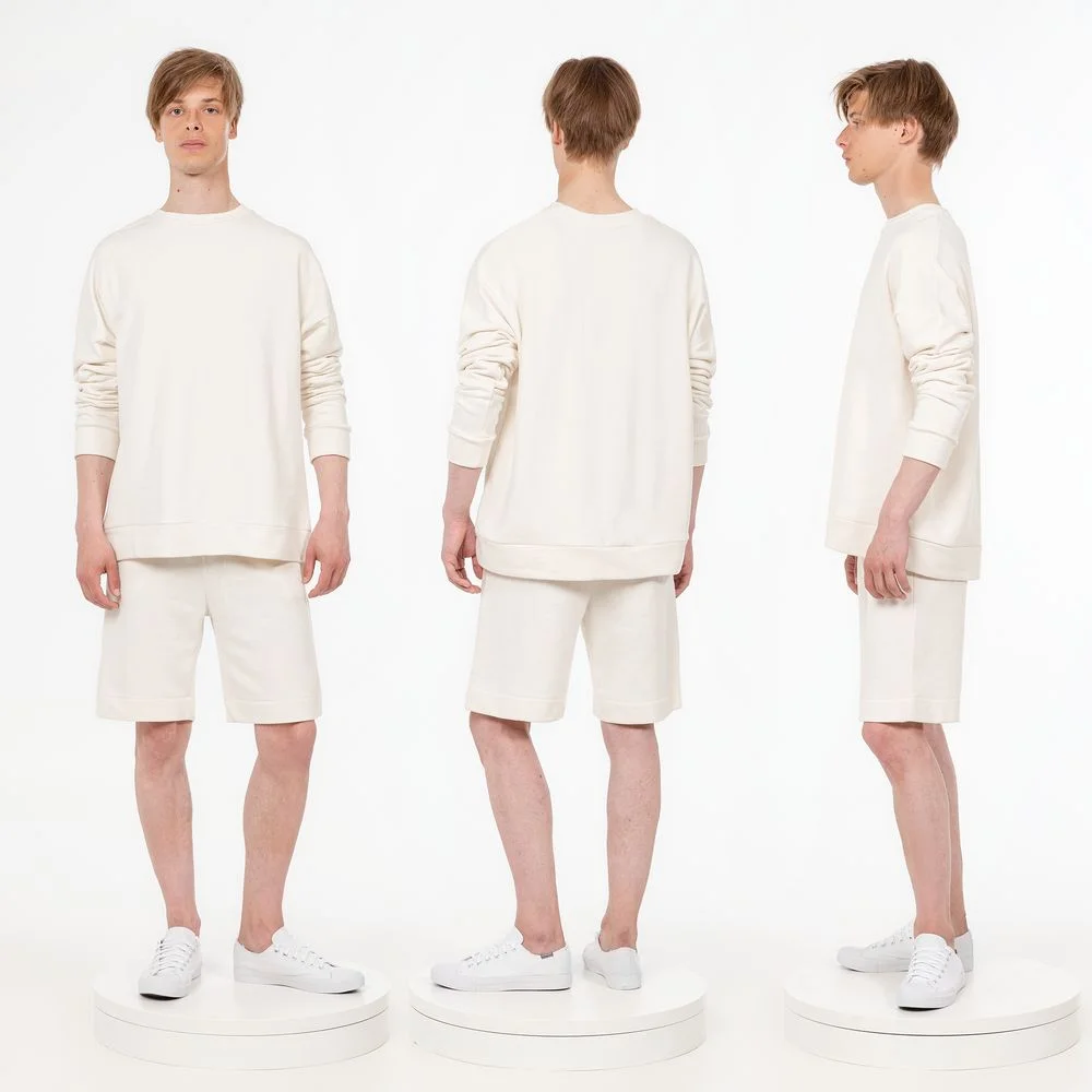 Свитшот унисекс S2 молочно-белый размер XS/S - фото 12