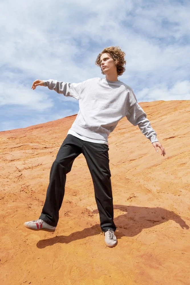 Свитшот унисекс Authentic серый меланж размер S - фото 7