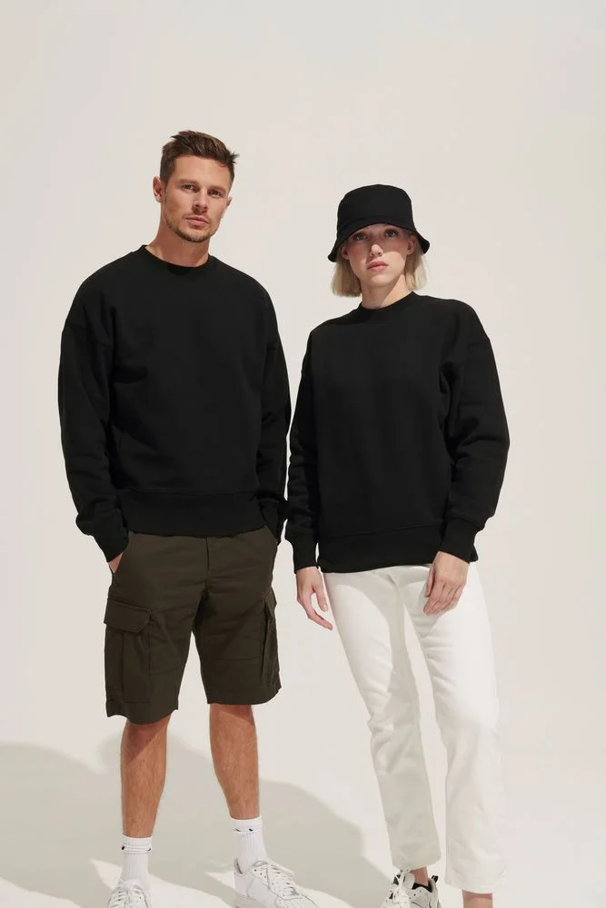 Свитшот унисекс Authentic серый меланж размер L - фото 6