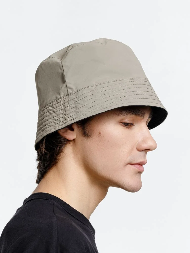 Панама Nylon двусторонняя, черная с хаки, размер S/M - фото 4