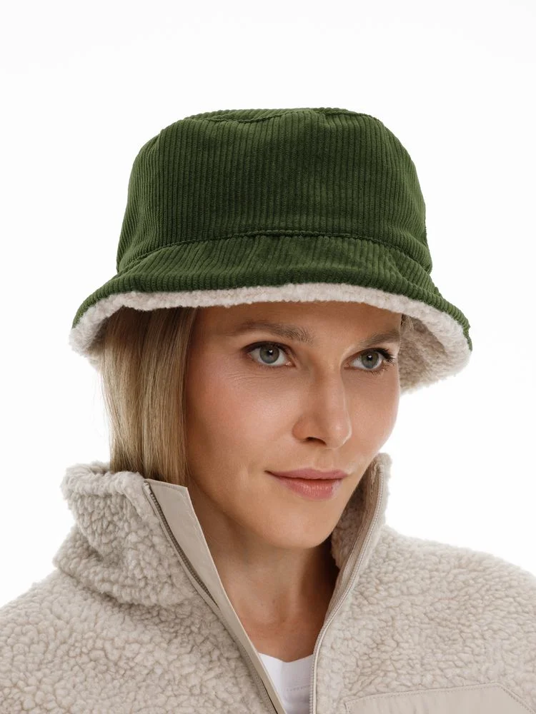 Панама Bucket двусторонняя, хаки с бежевым, размер M/L - фото 3