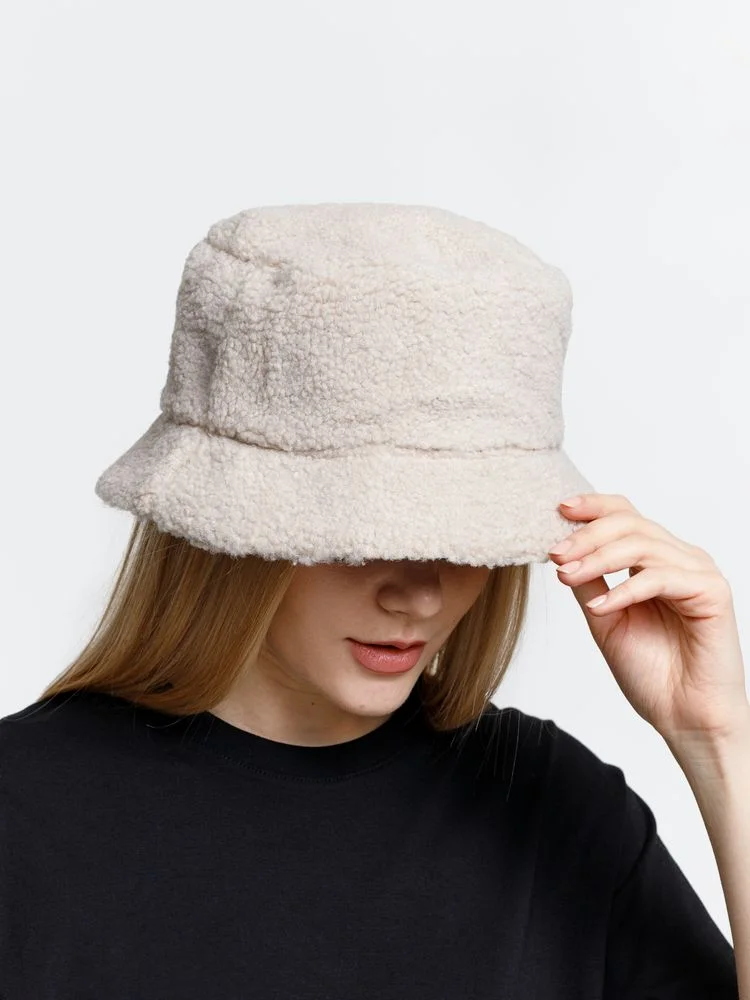 Панама Bucket двусторонняя, хаки с бежевым, размер M/L - фото 4