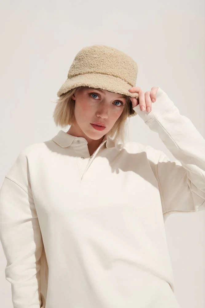 Панама Bucket двусторонняя, хаки с бежевым, размер M/L - фото 7