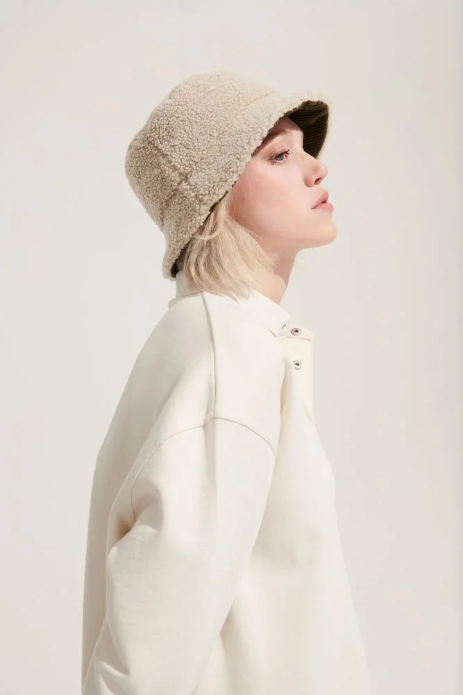 Панама Bucket двусторонняя, темно-серая с бежевым, размер S/M - фото 8