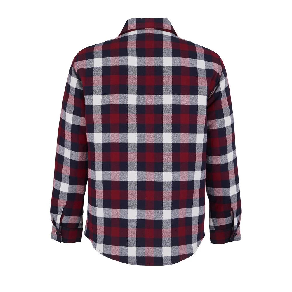 Куртка-рубашка оверсайз унисекс Noah бордовая размер 3XL/4XL - фото 2