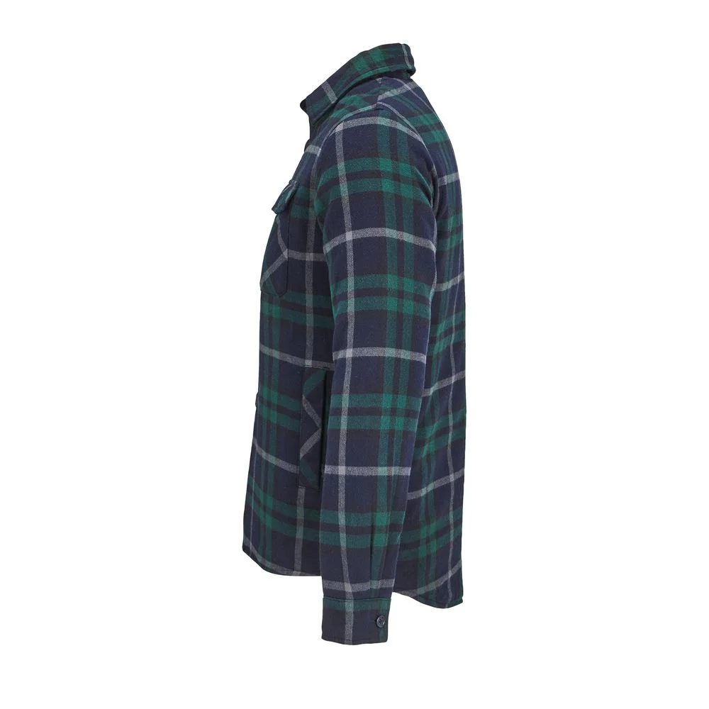 Куртка-рубашка оверсайз унисекс Noah темно-зеленая размер 3XL/4XL - фото 2
