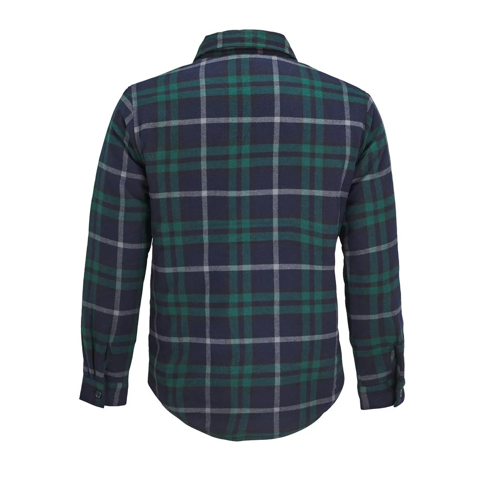 Куртка-рубашка оверсайз унисекс Noah темно-зеленая размер 3XL/4XL - фото 3