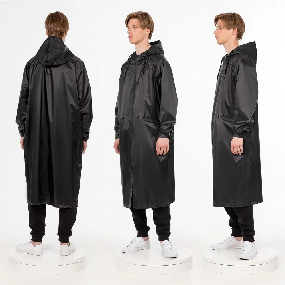 Дождевик R2, черный, размер M/L - фото 6