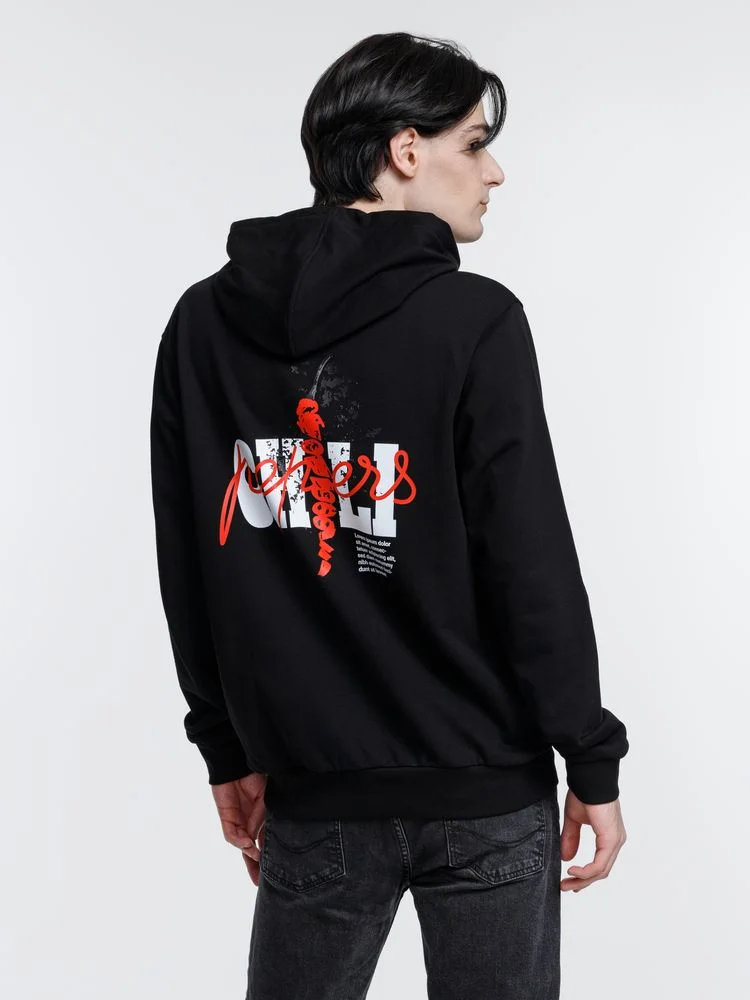Худи унисекс с карманом на груди Chest Pocket черное размер XS/S - фото 18