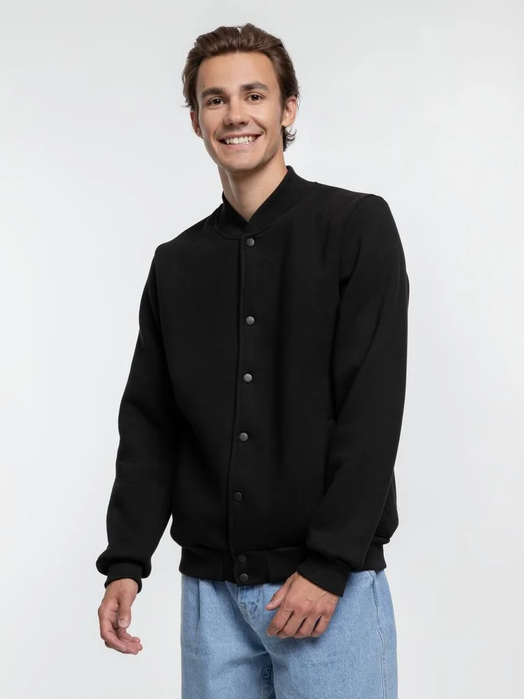 Бомбер Graduate черный размер XL