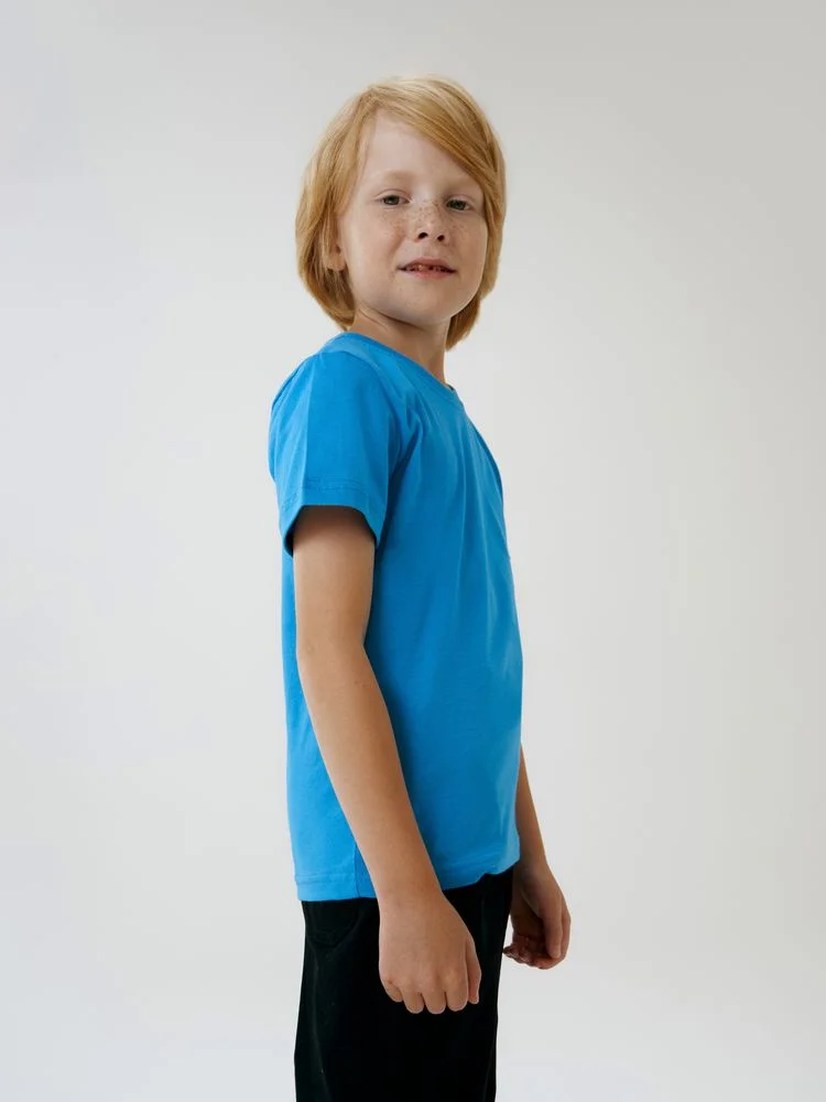 Футболка детская T-Bolka Kids бирюзовая 6 лет - фото 6
