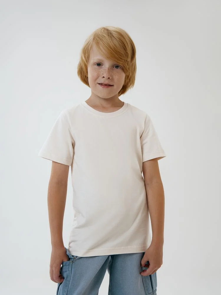 Футболка детская T-Bolka Kids молочно-белая 12 лет - фото 6